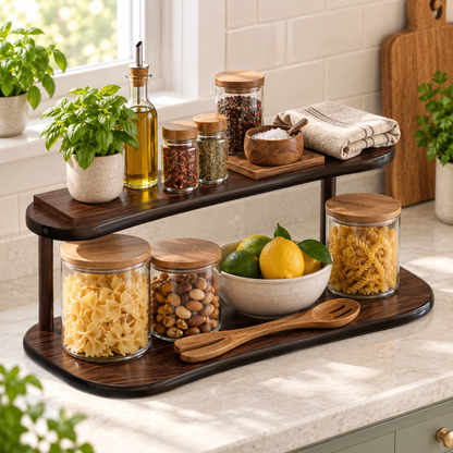 Desktop Cup Holder – Organizer for Coffee Cups and Water Glasses; Suitable for Entryway, Home, or Dining Tabletop